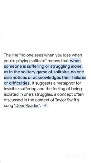 Taylor Swift Song Lyrics Explained Dear Reader #shorts #taylorswift #music