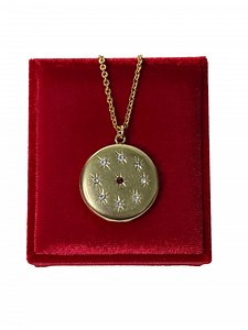 Edwardian Starburst Locket Necklace: 14k Gold Filled Keepsake Jewelry - Etsy