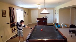 100M views · 60 reactions | Matthew "The Stinger" Webber is a trick shot PRODIGY! Message me YOUR trick shots! https://www.youtube.com/channel/UCJ5CbZcEPyD2qA6PNFkRZWg?view_as=subscriber | Florian 'Venom' Kohler | Facebook