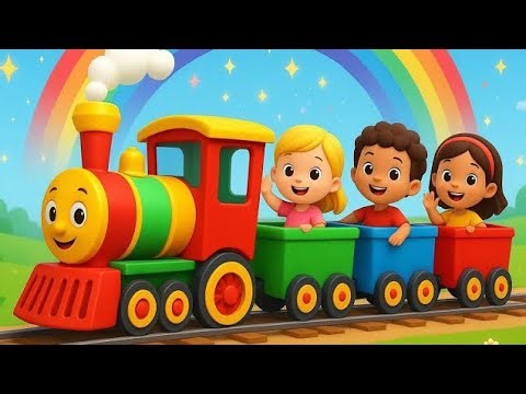 “Magic Color Train Song 🚂🌈 | 3D Animated Nursery Rhyme for Kids | Learn Colors for Children”