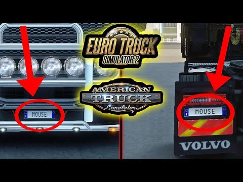 How to Change/Get a Custom License Plate on ETS2 & ATS (Euro Truck Simulator 2 & American Truck Sim)