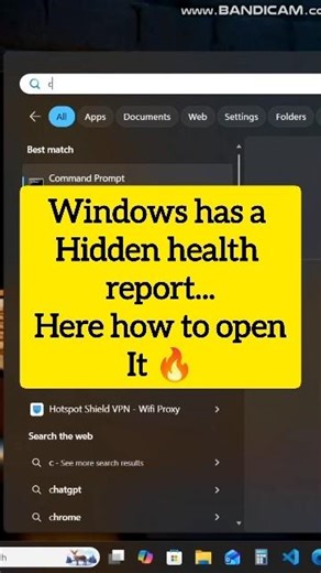 Your PC's Hidden Health Report! | CMD Trick You Need #shorts