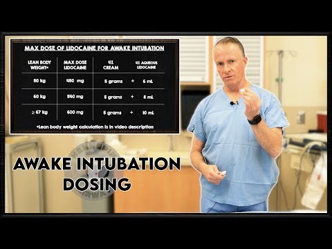 Awake Intubation Topical Lidocaine Dosing