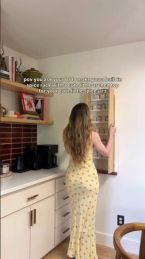 whimsical arched inset spice rack build #builtin #spicerack #homerenoproject #diyprojects