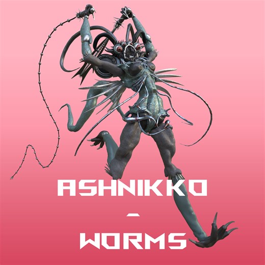 Ashnikko - Worms - Music Video - Rigging & Animation, Dominic Lutz