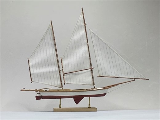 Chesapeake racing log-canoe