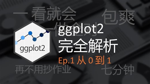 七分钟包学会包爽 ggplot大起底完全解析 科研作图再不求人 研究生必备技能 研0绝赞必看 一个视频全部讲明白【ggplot2完全解析】