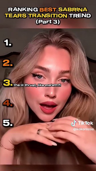 Ranking the Best Sabrina Carpenter Tear Transitions