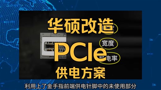 华硕推出新概念供电设计：PCIe插槽可直供250W电力