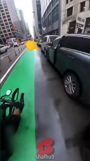 GoPro Captures INSANE Near-Miss! Car Door Opens in the Bike Lane 🚴‍♂️⚡