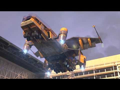 Atterrissage vaisseau 3D - CGI Spaceship landing