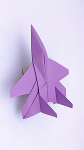 How to fold origami fighter plane - DIY school project ideas #crafts #origami #paperplane #airplane #reelsfb | Creative Art & Craft Ideas
