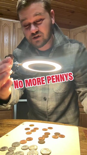 Long magnifing glass. Looking for rare coins. #coins #coincollecting #coincollection #pennys #magnifyingglass