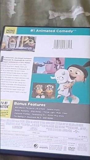 Opening To Despicable Me 3 (2017) DVD