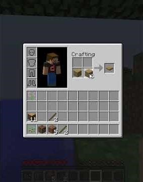 how to make stick and button in minecraft