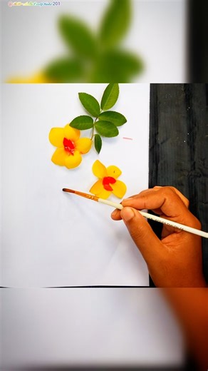 How to drow a simple colourful flower, #art #drawing4kids #ytshorts #shorts #painting