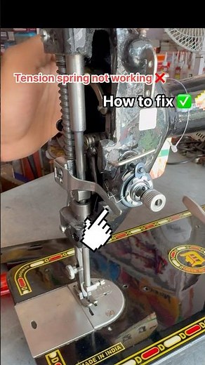 Sewing machine tension spring setting || sewing machine repair #sewingtipsandtricks #sewinghacks