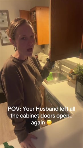 Cabinets and drawers always opened! 😑😂 #husband #drama #couples #funny #fyp