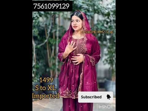 Eid booking started. Book fast .Limitted stock.party wear collection.7561099129