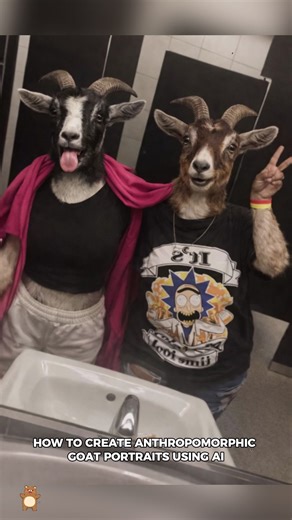 how to create anthropomorphic goat portraits using AI #GoatFilter #AnimalHeadSwap #HumanAnimalHybrid Goat head human body meme AI generated hybrid animal videos Funny animal selfie TikTok Goat human hybrid bathroom selfie AI animal head swap filter human body memes goat human face meme goat with human face meme goat head meme human goat meme handsome goat meme goat guy meme goatman meme human body meme ai generated memes goat head meme human goat meme #dola#ai Gemini AI image generation AI turni