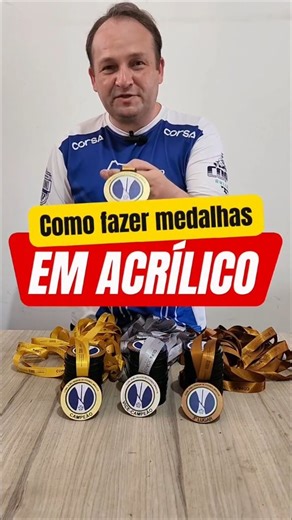 Renato Braga - RM Top Laser on Instagram: "Passo a passo completo pra produzir medalhas em acrílico com acabamento profissional! Mostrei no vídeo cada detalhe da montagem — desde o corte na máquina laser até o acabamento final 🔥 O resultado? Medalhas lindas, resistentes e prontas pra vender 💰 💡 Dica: trabalhar com acrílico valoriza o produto e aumenta muito o lucro por peça! 💬 Quer ter acesso aos modelos prontos do Pack de Medalhas Premium? Comenta MEDALHA aqui embaixo e eu te envio o link d