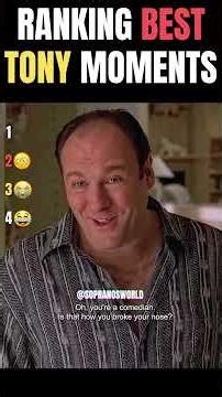 RANKING TONY SOPRANO BEST MOMENTS #thesopranos #tonysoprano