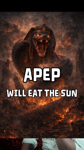 READ CAPTION ⬇️ In ancient Egyptian mythology, the sun didn’t just rise every morning. It had to survive the night. As the sun god Ra traveled through the underworld, a giant serpent named Apep waited in the darkness. Apep represented pure chaos — a monster so massive it was said to swallow the sky. Every night Apep tried to stop the sun from rising. If he ever succeeded, the world would fall into endless darkness. For Egyptians, sunrise wasn’t normal. It meant Ra had defeated the serpent again.