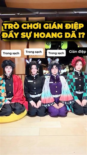 Thử thách Trò Gián điệp nhưng nó lạ lắm🤔- Phiên bản Diệt quỷ#cosplay #shorts #minnacosplay
