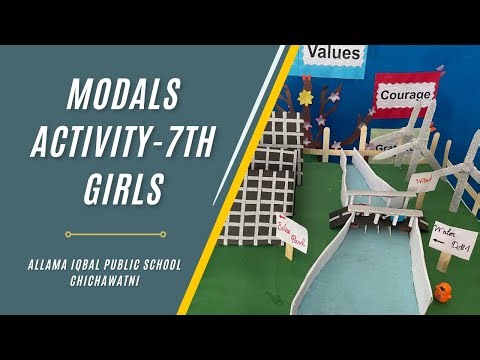 Modals Activity Class - 7th Girls Allama Iqbal Public School Chichawatni