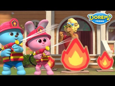 Fire Truck Song│30 Min│I'm Going to be a Firefighter│Doremi Friends - Nursery Rhymes & Kids Song