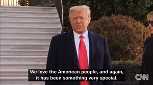 President Donald Trump departs the White House