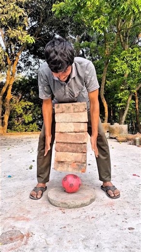 How Much Weight Can a Rubber Ball Hold? 😳🔥 #shorts #experiment #challenge