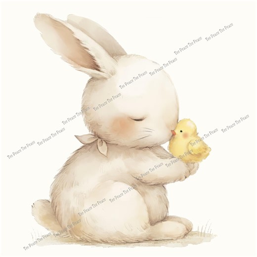 Bunny Rabbit Baby Chick Fabric Panel, Quilt Sewing Square, Multiple Sizes, Fc8i - Etsy