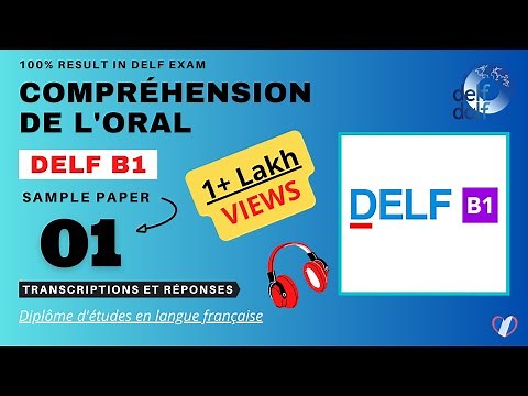 DELF B1 - Compréhension de l'oral [No. 01] | DELF B1 Listening Practice Test Online
