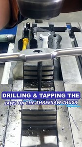 394K views · 1.8K reactions | Drill & Tap the Hard Jaws on a Lathe Chuck | Cutting Edge Engineering Australia | Facebook