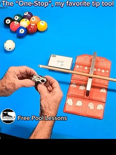Shaping your Pool cue tip/my pick for tip tools (Free Pool Lessons)