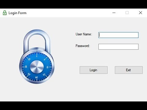 Login Form in Visual Studio 2019 using CSharp / C# - Windows Forms App (.NET Application)