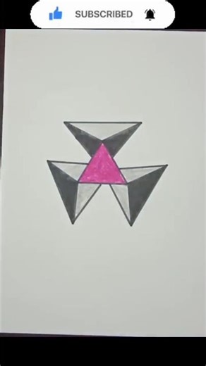 Three hand drawing logo design #draw #easyart #3d