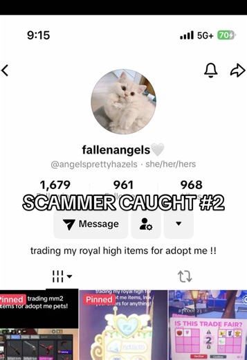 SCAMMER ALERT!!! scammed for neon cow and arctic fox, and then unadded the person without completing their side of the trade. TT: angelsprettyhazels. ROBLOX: Brisbri30z. BE CAREFUL EVERYONE! #adoptme #royalehigh #roblox #scammers #crosstrade