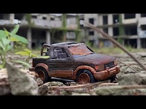 Abandoned Pajero Model Restoration — From Rust to Shine
