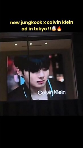 new jungkook x calvin klein ad in tokyo !!🤯🔥#jungkook #calvinklein
