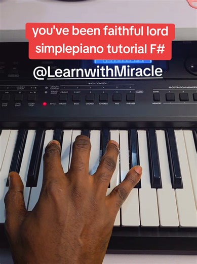 Simple piano tutorial F sharp 🎹 #piano #pianotutorial #learnwithmiracle #goviral #foryoupage