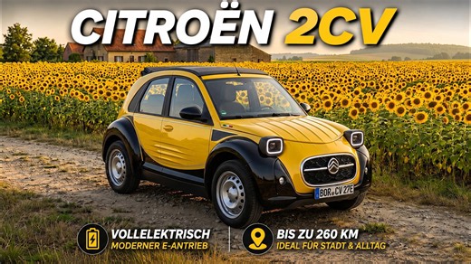 Citroën 2CV Elektro-Comeback: So könnte die neue Ente aussehen!