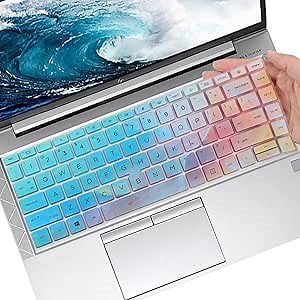 Keyboard Cover for HP EliteBook 840 G7 G8 14" Notebook, HP EliteBook 845 G7 G8 14" HP EliteBook 840 845 G7 G8 Laptop Keyboard Protector Skin (Not fit HP EliteBook 840 845 G5 G6 G9 G10 G11) - Colorful