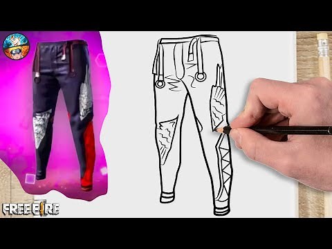 HOW TO DRAW ANGELIC PANT FREE FIRE FF - DRAWING FREE FIRE - Gambar free fire garena