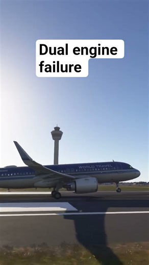 msfs A320 Neo emergency landing #aviation #a320 #airbus