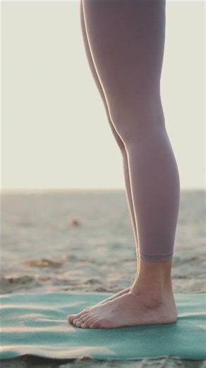 YOGA on the BEACH! Sporty Body, Beautiful Soul! #shorts
