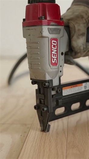 This Tool Makes Hardwood Flooring Installation Look EASY! 😱 | Professional Flooring Nail Gun