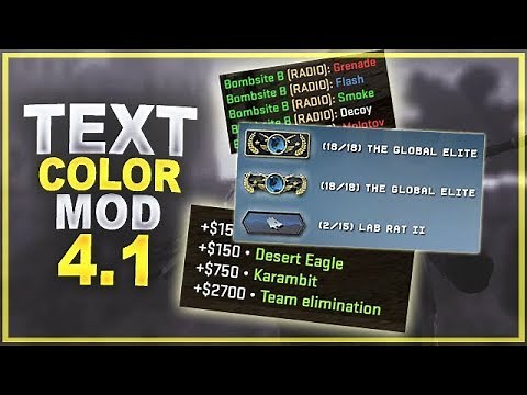 CS:GO - Text Color Mod 4.1 Released!