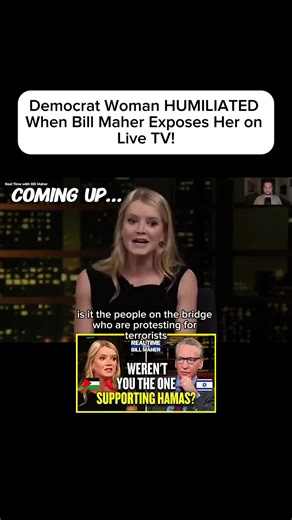 Democrat Woman HUMILIATED When Bill Maher Exposes Her on Live TV! #news #trump #velazquez #usa #woman